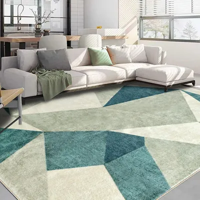 Immagine prodotto di Tappeto moderno geometrico, lavabile in lavatrice, dimensioni 160x230 cm