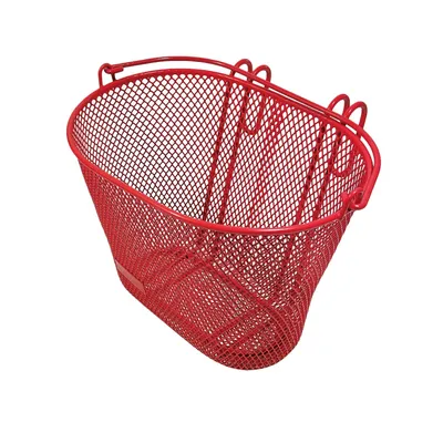 Produktbild von Kinder Fahrradkorb rot Lenkerkorb Metall vorne Korb Kinder Fahrrad 20x18x10cm