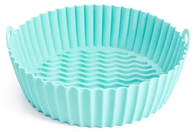 Produktbild von Wiederverwendbare Backform aus antihaftbeschichtetem Silikon für Heißluftfritteusen, Backofen, Pizzakorb, Hähnchenkorb, Zubehör für Heißluftfritteusen