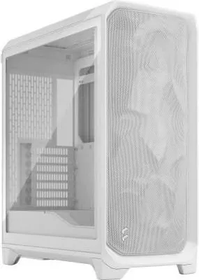 Image de Boîtier PC Fractal Design Meshify 3 TG, E-ATX (277 mm), 3 ventilateurs Momentum 14, USB Type C 20 Gbps, Blanc