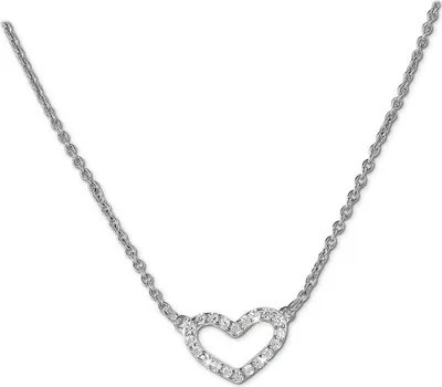 Produktbild von SilberDream Collier 925 Silber 47cm Damen Schmuck Herz weiß silber D2SDK29142J