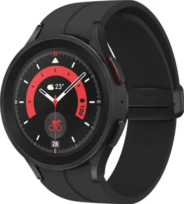Produktbild von Samsung SM-R920 Galaxy Watch5 Pro Smartwatch black titanium 45mm EU