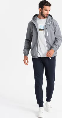 Produktbild von Ombre Clothing Übergangsjacke für Männer Jaiteh grau M