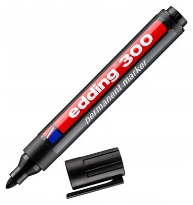 Produktbild von Edding 300 Permanentmarker 1,5-3mm Schwarz 4er-Etui