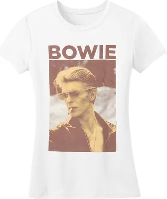 Image de David Bowie - T-shirt "Smoking" pour homme/femme unie RO626 (S) (Blanc)