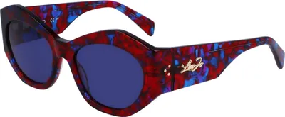 Image de LIU JO LJ786S 665 RED BLUE TORTOISE 54/18/135 FEMALE Lunettes de soleil
