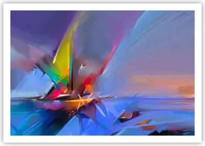 Produktbild von Poster - Poster ohne Rahmen - Abstraktion modern - 100x70 cm - Wand Bild - Wanddeko - Wandbilder - Kunstposter - Wandposter - Bilder - Kunstdruck - Wanddekoration - Wandbild - P2XAA100x70-4030