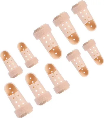 Produktbild von 10 Stücke Fingerschutz – Finger Extension Splint, Hammer Finger Schutz, Kunststoff Fingerschiene für Basketball Gelenkschutz