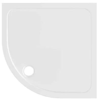 Obrázek produktu pro Bruckner ELZA sprchová vanička z litého mramoru, čtvrtkruh 90x90cm, R550, bílá - 801.117.4