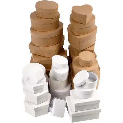 Produktbild von Creativ Company Boxen Braun und Weiß 6.5-18 cm, 30..