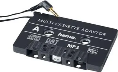 Produktbild von Hama 46088, Audiokassetten-Adapter, 3,5 mm (1/8"), Schwarz