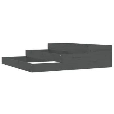 Obrázok produktu pre vidaXL Kvetináč sivý 107x107x27 cm Borovicový masív