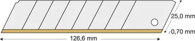 Produktbild von Lutz Abbrechklinge TiN 25 mm Pack a 10 Stk.