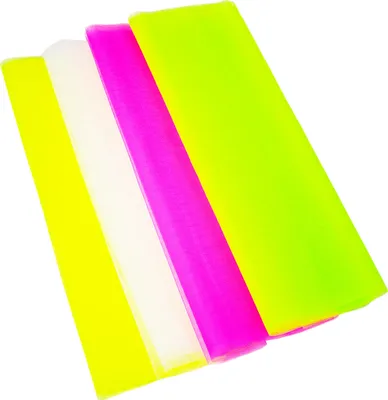Produktbild von 8m PSYWORK Schwarzlicht Tüll Farbset 4 Farben je 2m Neon Party Dekostoff