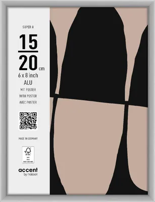 Produktbild von accent by nielsen Aluminium Bilderrahmen Super 8, 15x20 cm, Silber matt