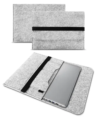 Produktbild von Schutzhülle für Apple MacBook Air 13 Tasche Hülle Filz Case Sleeve CoverFarbe Filz Sleeve:Hell Grau