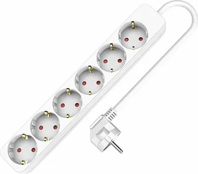 Produktbild von Gniazdo wielogniazdowe z 6 gniazdami bez wyłącznika TM Electron (1,5 m)