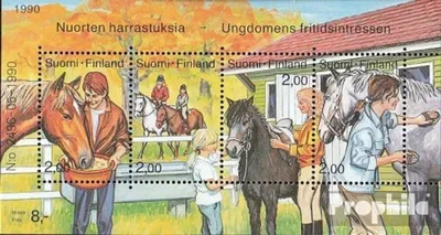 Produktbild von Briefmarken Finnland 1990 Mi Block6 (kompl.Ausg.) postfrisch Reiten