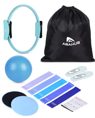 Imagen del producto de Kit completo de pilates para uso doméstico, que incluye una pelota de yoga y bandas de resistencia