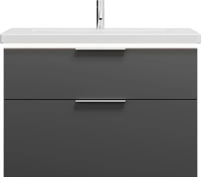 Image de burgbad Eqio lavabo en céramique avec meuble sous-lavabo et éclairage LED, largeur 930mm, SEZA093F6584C0001G0146