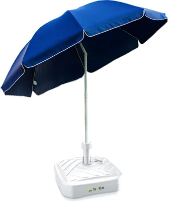 Produktbild von Sonnenschirm Gartenschirm Marktschirm 240 cm mit quadratischem Sockelset Garten Strand Balkon