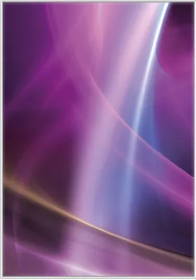 Produktbild von Wallario Wandbild Abstraktes Muster in violett lila pink schwarz, Größe: 70,30 x 100,30 cm, Poster mit weißem Kunststoffrahmen