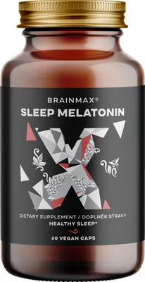 Obrázok produktu pre BrainMax Sleep Melatonín, 60 vegetariánskych kapsúl