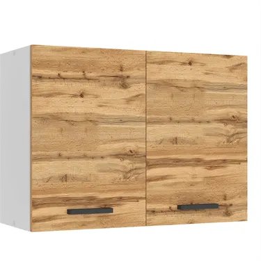 Produktbild von Belini Hängeschrank Küche, Küchenschränke SG. Breite 80 cm. Oberschrank mit 2 Türen, Küchenhängeschränke, Wandschrank Hängend, Wotan-Eiche
