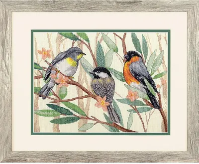 Zdjęcie produktu dla Zestaw do haftu krzyżykowego "Boomtoppen" firmy Kruissteek, wzór na arkuszu, wymiary: 30,4 x 22,8 cm