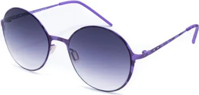 Image de Italia Independent MOD 0201 I THIN METAL, monture en métal, couleur violet camouflage, dimensions 51/19/135, lunettes de soleil unies