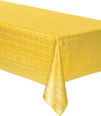 Immagine prodotto di Tovaglia di carta per feste, accessori per la decorazione della tavola, giallo 120 x 600 cm - taglia unica