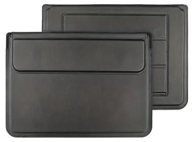 Immagine prodotto di Custodia in pelle nera per MacBook da 13,3/14 pollici