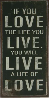 Produktbild von Clayre & Eef 6Y1573 Magnet If you love the life Schwarz 5x10 cm