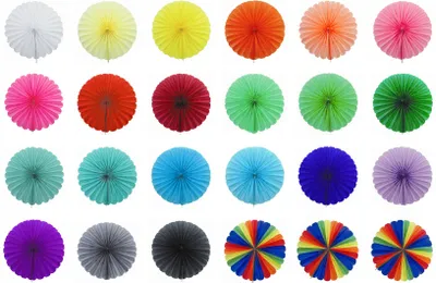 Produktbild von 1 Papierfächer 35cm , Farbauswahl:hellrosa 150