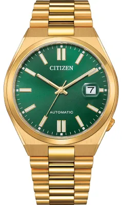 Produktbild von Herrenuhr CITIZEN Tsuyosa Automatic NJ0152-51X, Gold / Grün