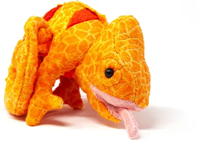 Produktbild von Cornelissen - Kuscheltier - Chamäleon orange - 17 cm