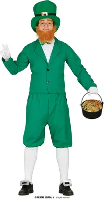 Produktbild von grünes Kobold Kostüm für Herren Gr. M - L, Größe:S