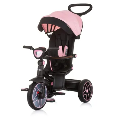 Produktbild von CHIPOLINO Derby 2in1 Flamingo Dreirad mit Sonnenschirm und Spieluhr