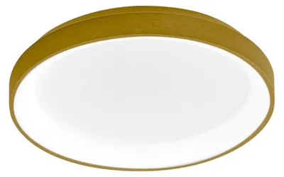Produktbild von Krizia P/P 30W 2500lm 3000K Deckenleuchte aus gebürstetem Gold-Aluminium – Dimmbare LED-Deckenleuchte mit Direktlicht – Gea Luce