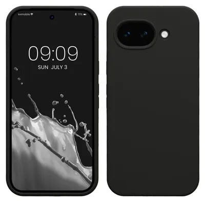 Produktbild von kwmobile Handyhülle für Google Pixel 10a Hülle - Case Silikon - Kabelloses Laden - Schutzhülle Cover in Schwarz matt