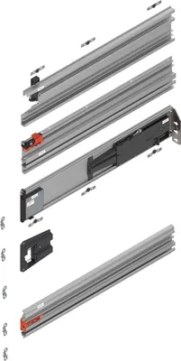 Produktbild von Blum Revego duo Pocketschienen, Laufschienen Set 525mm, rechts