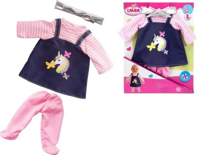 Produktbild von Simba Puppe Zubehör Babypuppe Laura Einhorn Fashion 3 teilig 105400510