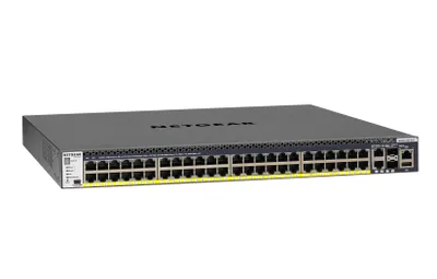 Obrázek produktu pro Netgear M4300-52G-PoE+ - Switch - L3 - řízený - 2 x 10/100/1000/10000 + 2 x 10 Gigabit SFP+ + 48 x 10/100/1000 (PoE+)