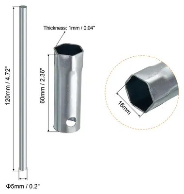 Produktbild von 2 Stš¹ck Universal Ignition Zš¹ndkerzenschlš¹ssel Steckschlš¹sseleins?tze 16mm
