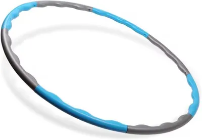 Imagen del producto de Aro de hula hoop ajustable, de 8 piezas, fabricado en plástico, para ejercicios de fitness