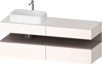Produktbild von DURAVIT QA4777043840010 QAT KWTU WH Eck 1600x550x600 Wß Smt H
