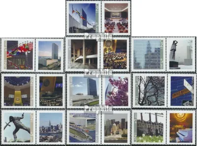 Produktbild von Briefmarken UNO - New York 2015 Mi 1469Zf-1478Zf mit Zierfeld (kompl.Ausg.) postfrisch Grußmarken