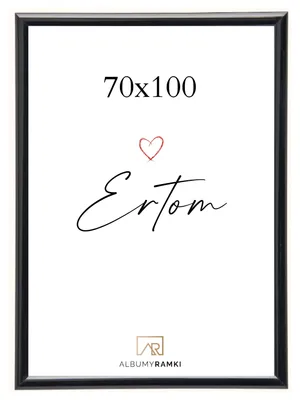 Obrázek produktu pro Rám na fotografie LINE STYLE LS70100B, černý, rozměr 70x100 cm, plexisklo, určený k zavěšení
