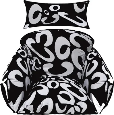 Image de Rijoka Coussin pour fauteuil suspendu - 5 pcs | Cercle noir