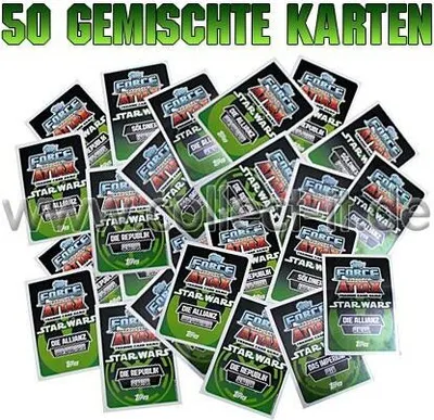 Produktbild von FAMOV2 - Spar 3 - 50 gemischte Base Karten - Deutsch - Star Wars Force Attax - Movie Cards Serie 2